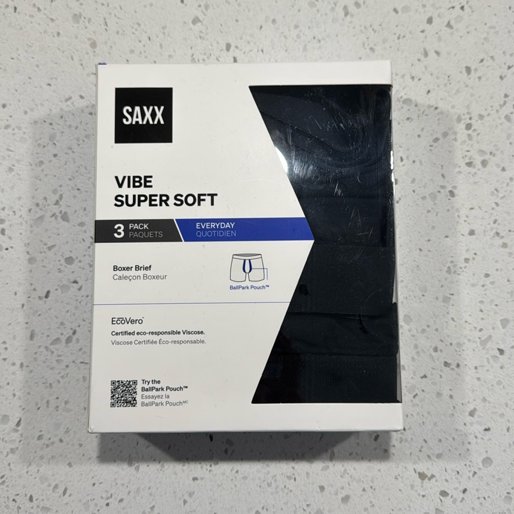 3 pack of SAXX men’s boxer briefs